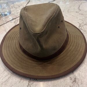 Outback Trading Hat Oilskin Safari Waterproof Wide Brim Aussie Bush Koala Pocket